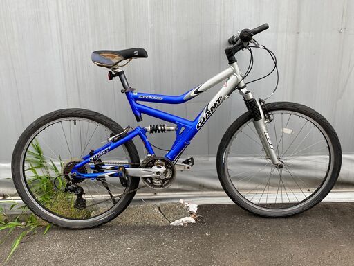 整備済 GIANT ROCK-6000　フルサス　マウンテン アルミ 24速 フレームサイズ470mm