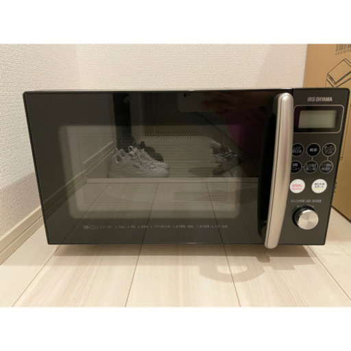 中古　アイリスオーヤマ　オーブンレンジ　ブラック