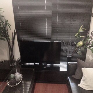 値下げしました！１６５×１８０cm  インテリア　ブラックブラインド