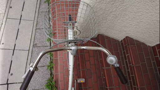 【中古自転車】26インチ変速なし　サドル新品❗️LEDライト　若林自転車　浜大津　SALE中❗️