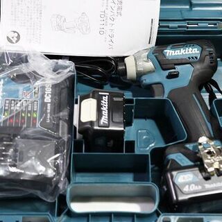 【苫小牧バナナ】極美品☆動作品 Makita/マキタ TD111DSMX 充電式インパクトドライバ 10.8V/4.0Ah バッテリー2個付き 在庫限り♪