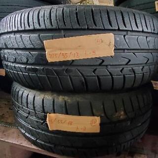  国産中古タイヤ　215/55/18　2本　0円　トーヨー 　トランパス　エムピーゼット　mpZの画像