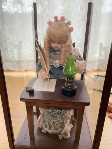 【商談中】オルゴール仕掛け　からくり人形　ジュモー・オートマタ　「手紙を書く少女」