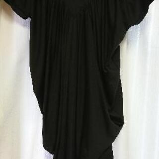 チュニックワンピ 黒の画像