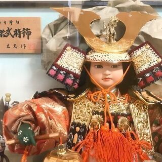 端午の節句　特選８号大将　五月人形　ガラスケース入り　子どもの日...