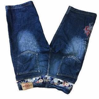 豊天商店デニムハーフパンツ 泉佐野方面相談可の画像