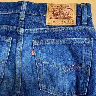 ヴィンテージ 92年 米国製 LEVI'S 505-0217 W30 L36 リーバイス スモールe 505 ジッパー デニム 古着 USA製☆ PayPay(ペイペイ)決済可能 ☆ 札幌市 白石区 東札幌 アウトレットモノハウス白石店の画像