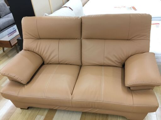 2人掛けソファー　ブラウン　【トレファク岸和田店】