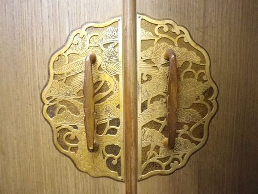 桐箪笥 観音開き 着物収納 和装 タンス チェスト 整理 アンティーク 昭和レトロ 金具 札幌市 厚別区