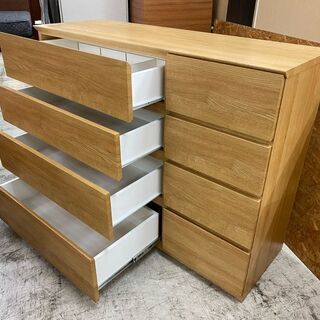 【愛品館 江戸川店】ニトリ 4段ローチェスト ID:155-017789-007の画像