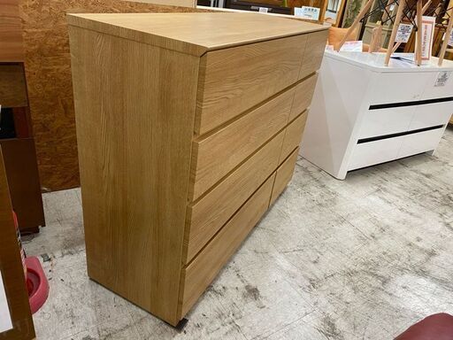 【愛品館 江戸川店】ニトリ 4段ローチェスト ID:155-017789-007