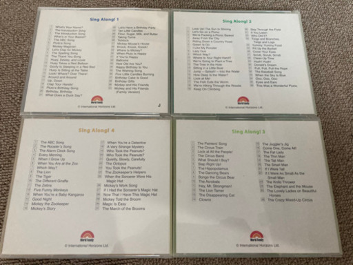 1万以上値下げ済　ディズニー英語　シングアロング　CD8枚＋歌詞ブックのセット