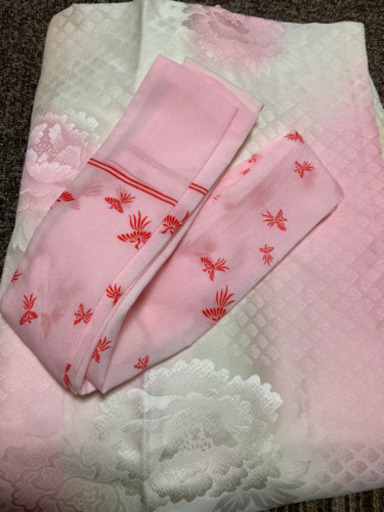 6MKO427  振袖 子供用 肌襦袢 白 ピンク 肌着