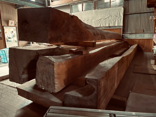 宮崎で購入した檜、桧原木