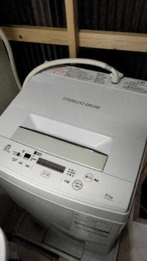 2018年製東芝洗濯機4.5ｋｇ引き取り6/8までに
