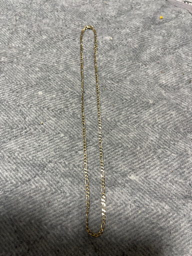 10k フィガロチェーンネックレス　ゴールド