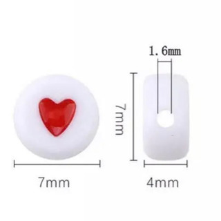 7mm 可愛い　アクリルミクスアソート ビーズ　100個入り(2パック)の画像