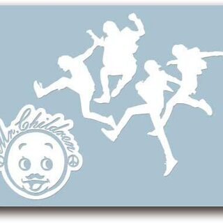 絵柄だけ残る ステッカー S 「ミスチル」 白