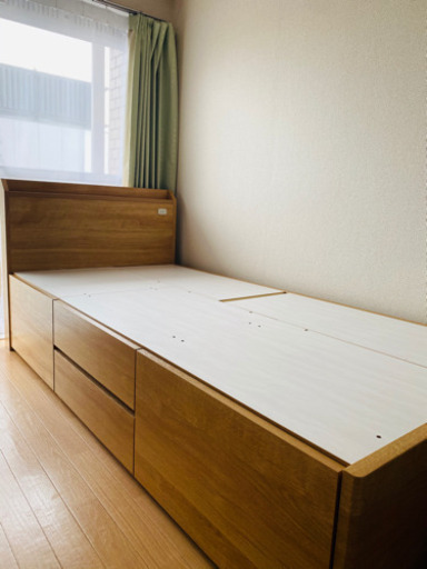 ベッド　テレビ　テレビ台　電子レンジ　4点セット