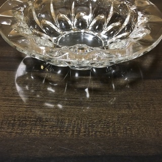 昭和レトロ　透明　ガラス　小物入れ
