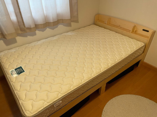 フランスベッド セミダブル  ベッドフレーム付き 美品