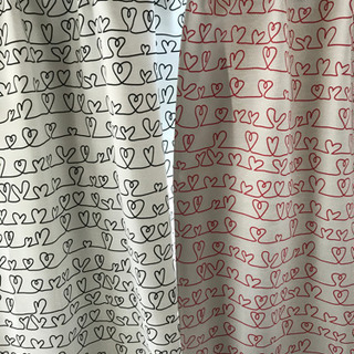 遮光　カーテン　KARLEKSORT Heartsの画像