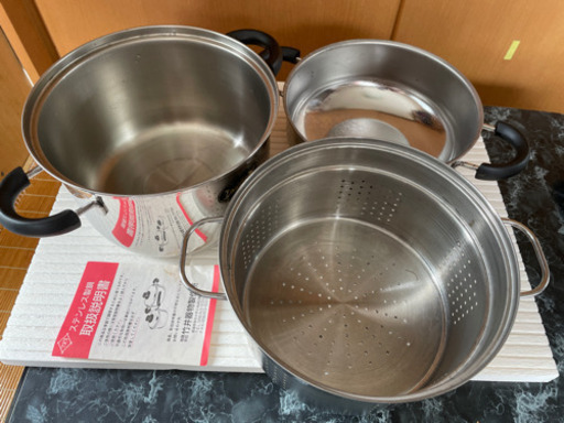 蒸し器　　ステンレス製銅　【決まりました】
