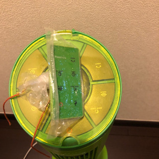 フランフランの古い扇風機　緑の画像