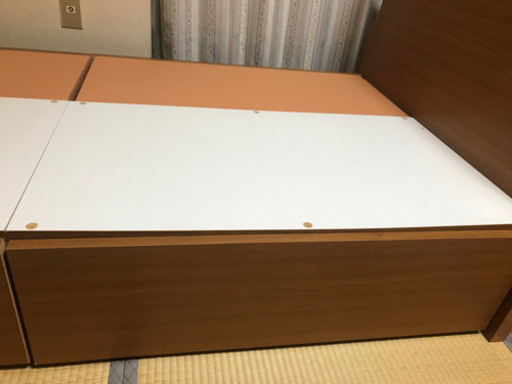 ニトリ　引き出し付きシングルベッド