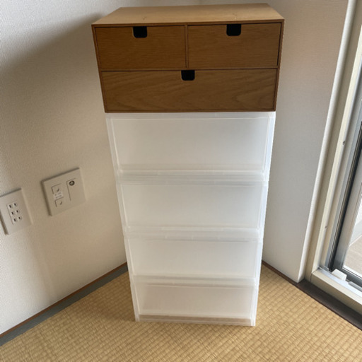 収納　無印のスタッキングシェルフ用　引き出し