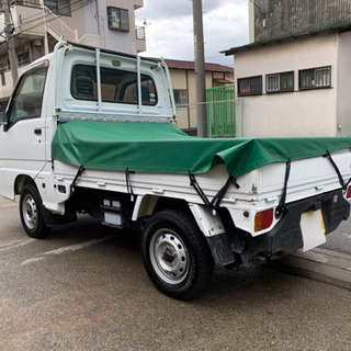 🟢総額16.5万円🟢車検満タン2年🟢大人気サンバートラックMT🟢エアコンばっちり🟢早い者勝ち🟢の画像