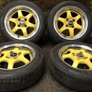 HONDA ビート用【BS Playz 155/65R13 x2 165/60R14 x2】【Racing SPARCO スパルコ N-1 5J/6J/4HPCD100約+44/+40】希少 前後異径　(VVT234) クレジットカード QR決済可能