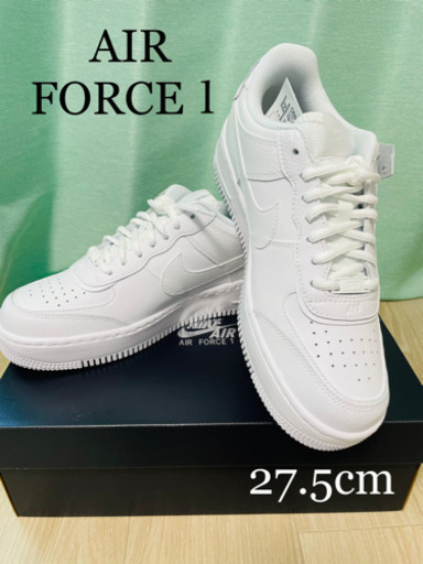 【未使用品】エアフォース1 シャドウ　スニーカー　白　厚底
