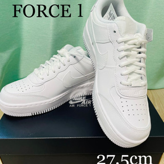 【未使用品】エアフォース1 シャドウ　スニーカー　白　厚底