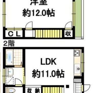 谷６徒歩5分の好立地の1LDK戸建賃貸月額家賃 9.2万円