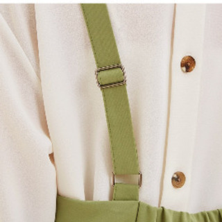 <再再値下げ<マタニティに>キャミソールワンピース　サロペット　長袖パジャマ　XLの画像