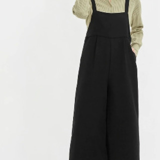 <再再値下げ<マタニティに>キャミソールワンピース　サロペット　長袖パジャマ　XLの画像