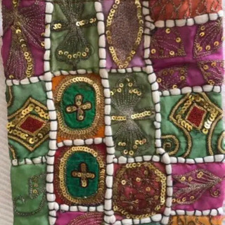 刺繍バッグ　スパンコールの画像