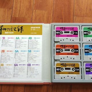 歴史書：昭和の記録（カセット付き)の画像