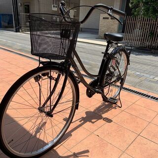 後部かご付き自転車、無料で差し上げています！