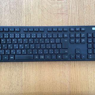 【中古】エレコム キーボード ワイヤレス (レシーバー付属) 薄型
