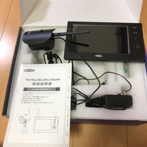 防犯カメラ　モニター付き　日動工業