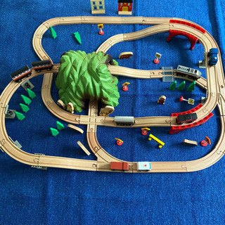 美品　電車　おもちゃ　木製