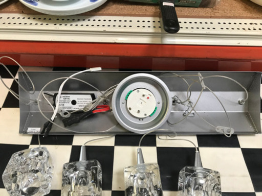 【リサイクルサービス八光　田上店】Kishima キシマ キューブ ハロゲン ペンダントライト4灯 CC-40826