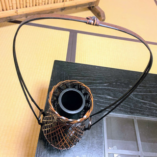 【美品･5000円を】竹製 花器 春夏にも涼しげの画像