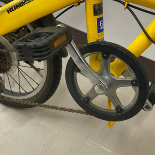 取引場所　南観音　A 2106-051 ハマー　折り畳み自転車　20インチ　マウンテンバイク　おしゃれ　かっこいい　防犯登録抹消済み　パンクなしの画像