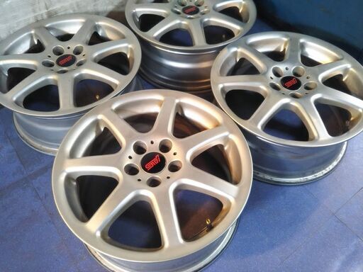 【スバル STi 仕様】16インチ スバル XV フォレスター レガシィ アウトバック インプレッサ エクシーガ BRZ PCD100 SAA スバル オプション 中古4本
