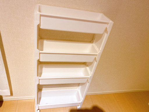 値下げ！調味料ラック　ラック　ホワイト　4段　タイヤ付き　収納