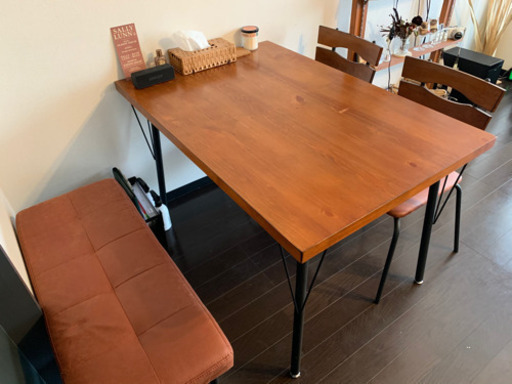 ヴィンテージstyle・4人掛けダイニングテーブルセット