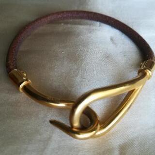 エルメス バングル ブレスレット ブラウン カード